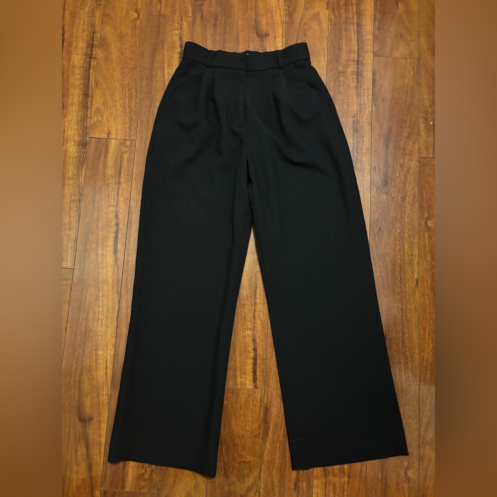Abercrombie & Fitch size 4/27R Black Wide Leg Pants
